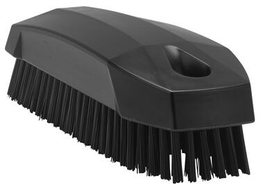 BROSSE A MAIN ALIMENTAIRE 13CM FIBRE DURE NOIR