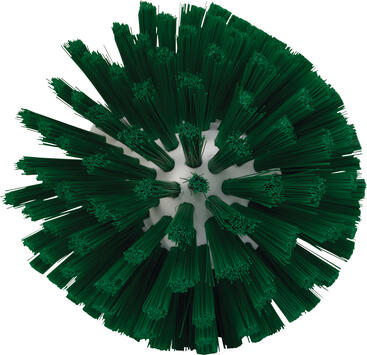 BROSSE ALIMENTAIRE RONDE DIAMETRE 13,5CM A PAS DE VIS FIBRE MEDIUM VERT