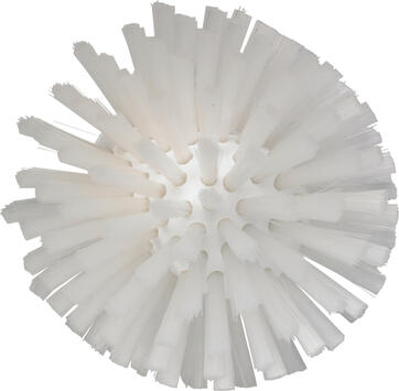 BROSSE ALIMENTAIRE RONDE DIAMETRE 13,5CM A PAS DE VIS FIBRE MEDIUM BLANC