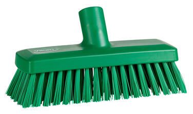 BROSSE ALIMENTAIRE SOL ET MUR 22,5CM FIBRE DURE VERT
