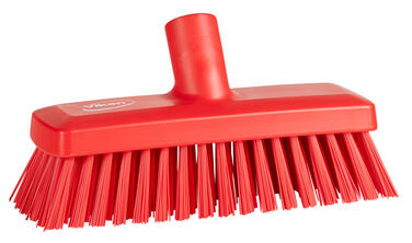 BROSSE ALIMENTAIRE SOL ET MUR 22,5CM FIBRE DURE ROUGE