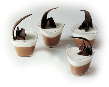 VERRINES ENTRÉES ET DESSERTS TRIANGLE 85 MM H 65 MM 17 CL X100