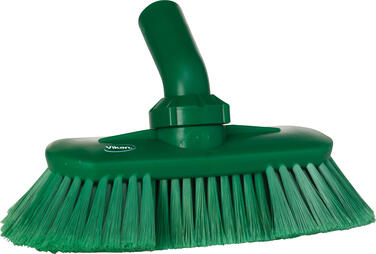 BROSSE A PASSAGE EAU ANGLE REGLABLE 24CM SOUPLE/FLEUREE VERT