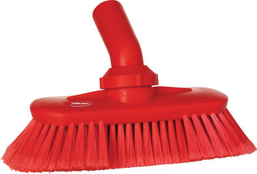 BROSSE A PASSAGE EAU ANGLE REGLABLE 24CM SOUPLE/FLEUREE ROUGE