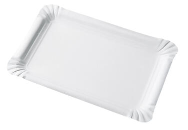 PLATEAUX EN CARTON BLANC RECYCLÉ 16,5X20 CM X1000