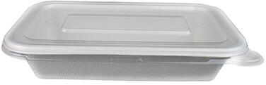 COUVERCLES EN PET POUR BARQUETTES EN FIBRE 180X120 MM X600