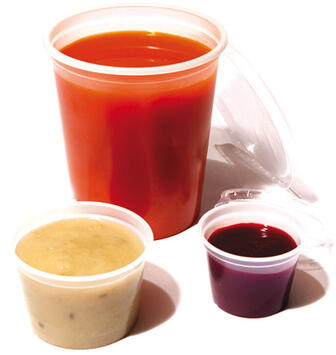 POTS À COULIS PS Ø 9,7 CM HAUTEUR 10,5 CM 50 CL X250