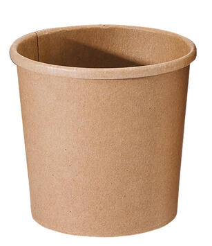 POTS À SOUPE CARTON BRUN RONDS 47 CL X500