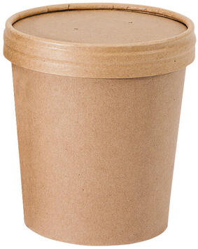 COUVERCLES CARTON BRUN RONDS POUR POTS 35/47 CL X500