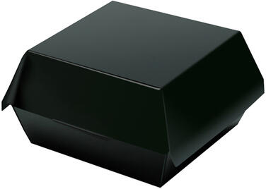 BOÎTES LUNCH NOIRE 22X21,5 CM HAUTEUR 9 CM X50