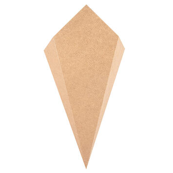 CORNETS À FRITES EN CARTON BRUN 270X160M / 250G X200