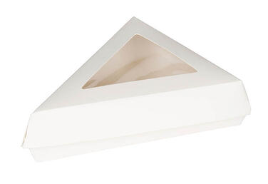 BOITE A TARTE 17X14CM CARTON AVEC FENETRE BLANC C/4X75
