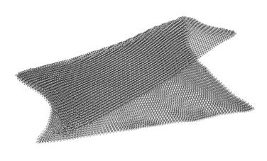 TAMPON ABRASIF A RECURER 29X29CM COTE DE MAILLE INOX