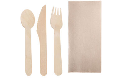 KIT COUVERTS BOIS 4 EN 1 X250