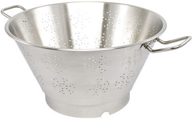 PASSOIRE CONIQUE INOX FOND CERCLÉ 50 CM