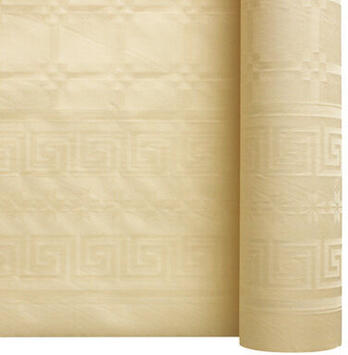 NAPPE ROULEAU EN PAPIER DAMASSÉ 25M LARGEUR 1,20 M, IVOIRE