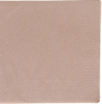 SERVIETTE 38X38CM OUATE GAUFRÉE 2 PLIS TAUPE X900
