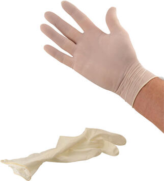 GANT LATEX BLANC POUDRÉ TAILLE XL BOITE X100