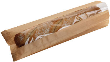SAC SANDWICH PAPIER AVEC FENÊTRE 110X310MM MARRON X1000