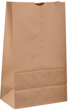 SACS CABAS EN PAPIER KRAFT BRUN SANS POIGNÉES 240X120 MM AVEC SOUFFLETS DE 80 MM X100