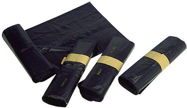 SAC POUBELLE 110L BASSE DENSITE DECHETS MOYENS NOIR X200