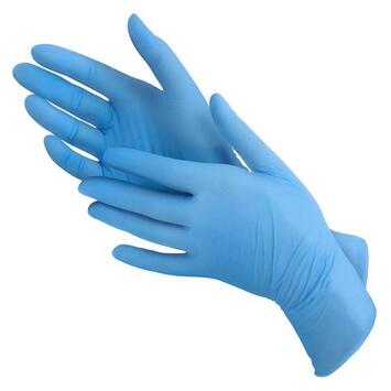 GANT NITRILE BLEU NON POUDRÉ TECHLINE ESSENTIAL TAILLE L SACHET X100