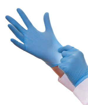GANT NITRILE BLEU NON POUDRÉ TECHLINE PREMIUM TAILLE M BOÎTE X200