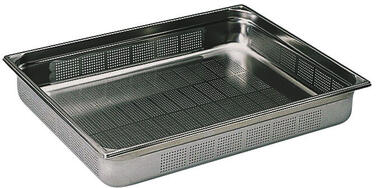 BAC GASTRONORME PERFORÉ SANS ANSE GN 2/1 PROFONDEUR 10 CM