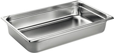 BAC GASTRONORME PLEIN SANS ANSE GN 1/1 PROFONDEUR 2 CM