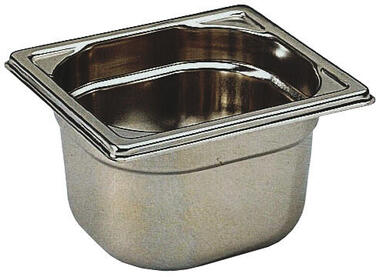 BAC GASTRONORME PLEIN SANS ANSE GN 1/6 PROFONDEUR 10 CM