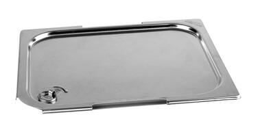 COUVERCLE INOX ÉTANCHE GN 1/2 BAC GASTRONORMEANSES FIXES OU ESCAMOTABLES