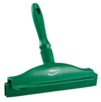 RACLETTE A MAIN ALIMENTAIRE DOUBLE-LAME 25CM VERT
