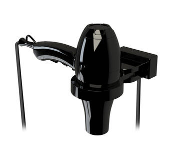 KIT SÈCHE-CHEVEUX 1875W NOIR IBIZA AVEC SUPPORT UNIVERSEL