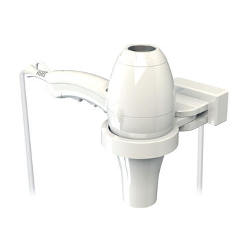 KIT SÈCHE-CHEVEUX 1875W BLANC IBIZA AVEC SUPPORT UNIVERSEL