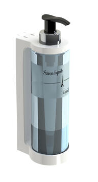 DISTRIBUTEUR MANUEL SAVON À RÉSERVOIR ISISS BLANC 300ML