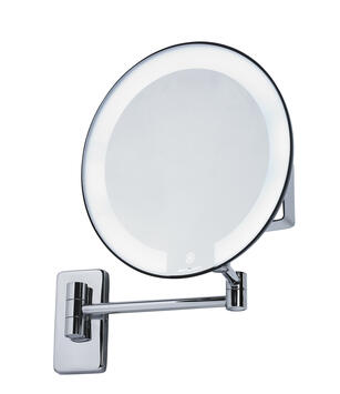 MIROIR LUMINEUX COSMOS BRAS TUBULAIRE LAITON CHROME