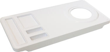 PLATEAU MAESTRO BLANC PERÇÉ AVEC ENCOCHES POUR SACHETS