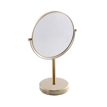 MIROIR FIESTA SUR PIED DOUBLE FACE BRAS LAITON CHROME
