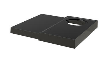 PLATEAU PERÇÉ ACCUEIL ORCHESTRO MODULABLE MÉLAMINE NOIR
