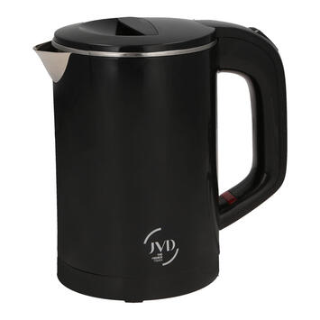 BOUILLOIRE COMPACT NOIR DOUBLE PAROI 100% INOX 0,6L