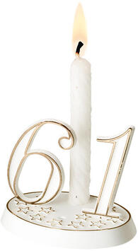 BASES BLANCHES POUR BOUGIE ET ANNÉE DE NAISSANCE X10