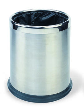 CORBEILLE DOUBLE PAROI 10L INOX SATINE
