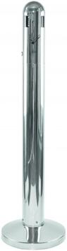 CENDRIER SUR PIED TUBULAIRE 3L GRIS INOX
