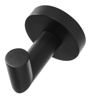 PATÈRE SIMPLE NOIR MAT