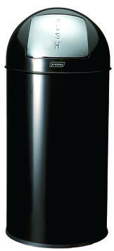 POUBELLE DOME A TRAPPE 40L NOIR