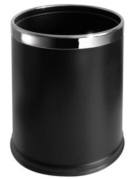 CORBEILLE DOUBLE PAROI 10L NOIR