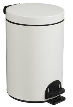 POUBELLE A PEDALE SANELIA 14L BLANC