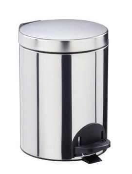 POUBELLE A PEDALE SANELIA 5L INOX BRILLANT