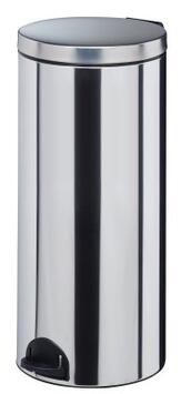 POUBELLE A PEDALE SANELIA 30L INOX BRILLANT