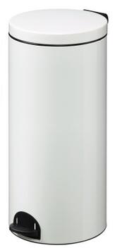 POUBELLE A PEDALE SANELIA 30L BLANC